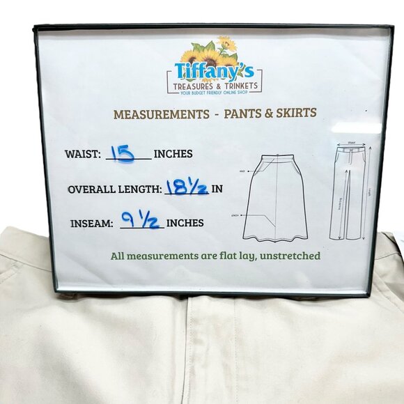 Champion Shorts Womens L 12-14 Quick Dry Beige Polyester Shrink Resistant - Picture 6 of 6